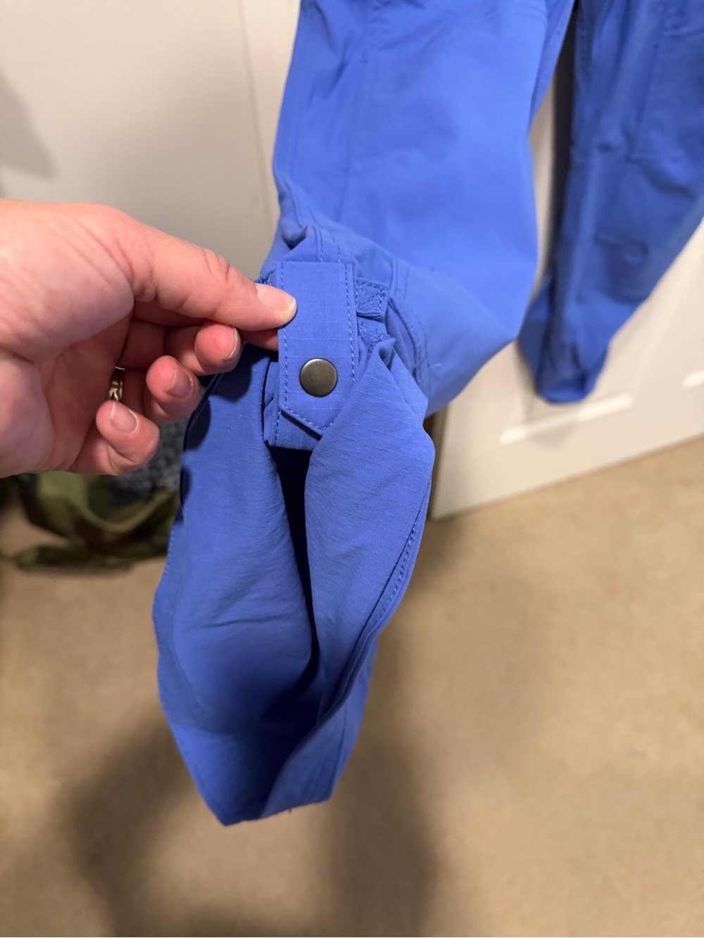 Duluth Trading Co Nwt Blue Women's Waterproof Overalls Jumpsuit - Picture 6 of 8